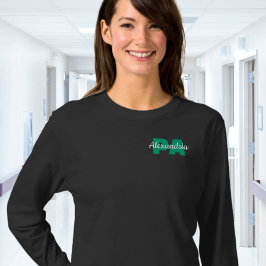 カスタムPA資格と名前 Tシャツ