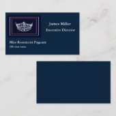 カスタムPageant Business Cardテンプレート 名刺 (正面/裏面)