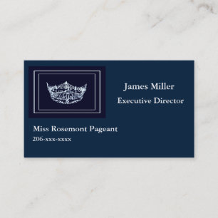 カスタムPageant Business Cardテンプレート 名刺