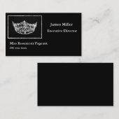 カスタムPageant Business Cardテンプレート 名刺 (正面/裏面)