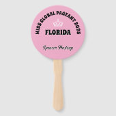 カスタムPageant Fan Wavers – 両面10パック ハンドファン (裏面)