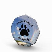 カスタムPETメモリアルレインボーアクリルブロック フォトブロック (右)