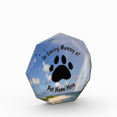 カスタムPETメモリアルレインボーアクリルブロック フォトブロック (左)