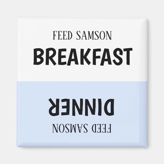 カスタムPET食べ物を与えの磁石 マグネット (正面)