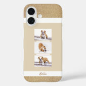 カスタムPet 3フォトコラージュと名前 Case-Mate iPhoneケース (裏面)
