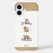 カスタムPet 3フォトコラージュと名前 Case-Mate iPhoneケース (裏面)