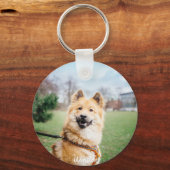 カスタムPet Keychain – 刻みパーソナライズされた付きKeyrin キーホルダー (正面)