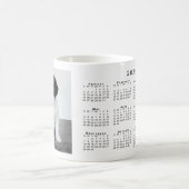 カスタムPet Photo 2025カレンダーCoffee Mug コーヒーマグカップ (中央)