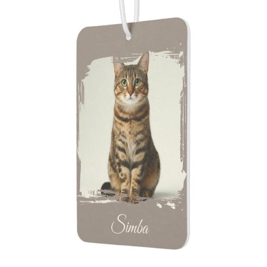 カスタムPet Photo — Double Sided Car カーエアーフレッシュナー (左)