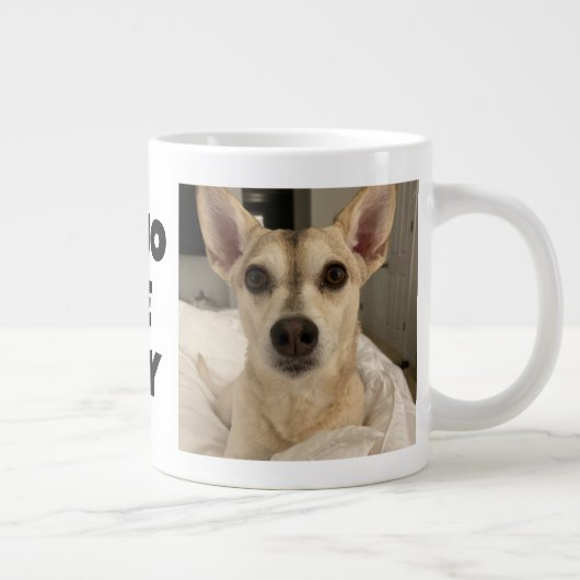 カスタムPet Photo Mug - パーソナライズされた Coffee Mug ジャンボコーヒーマグカップ (右)