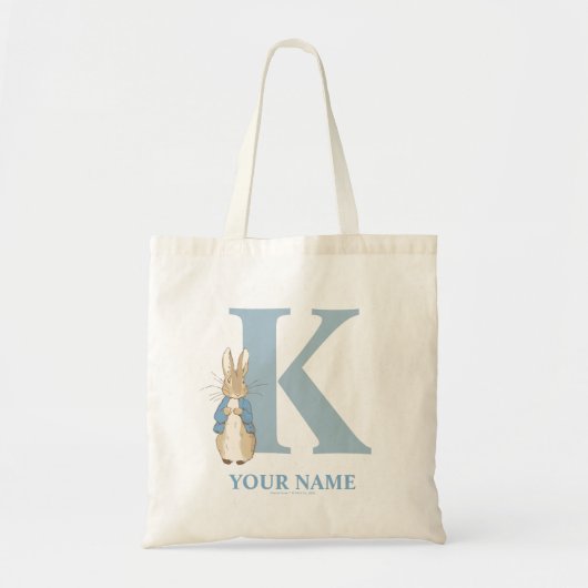 カスタムPeter Rabbit - Letter K Tote Bag トートバッグ (正面)