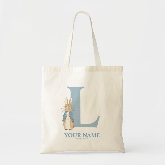 カスタムPeter Rabbit - Letter L Tote Bag トートバッグ (正面)