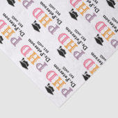 カスタムPHDまたは博士号卒業ギフトラップ 薄葉紙 (詳細)