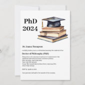 カスタムphd卒業党 招待状 (正面)