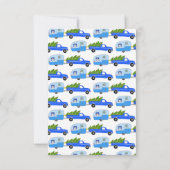 カスタムPHOTOトラックキャンパートレーラークリスマスカード (裏面)