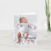 カスタムPhotoベビーシャワー サンキューカード (正面)