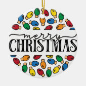 カスタムPHOTOメリー & Bright Ceramicオーナメント セラミックオーナメント (正面)