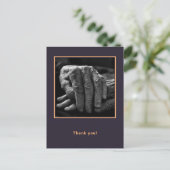 カスタムPhoto高齢者ホーム介護者ありがとう ポストカード (スタンド正面)