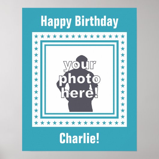 カスタムPHOTO,文字&カラーポスター ポスター (正面)