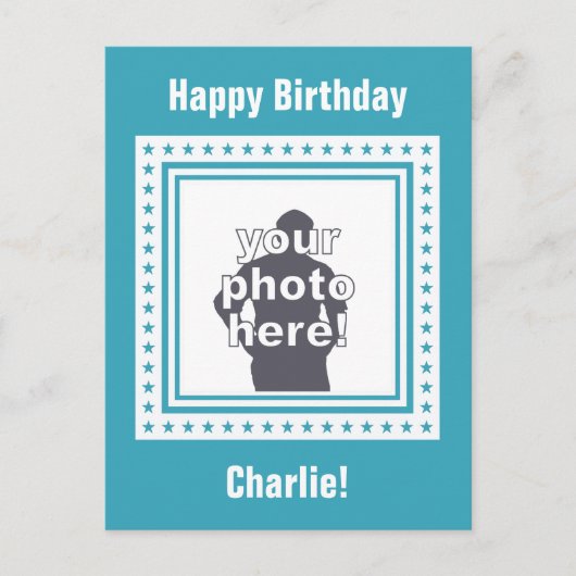 カスタムPHOTO,文字&カラーポストカード/テーブルカード ポストカード (正面)