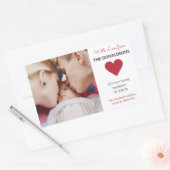 カスタムPHOTO、文字、COLORスタンプ 長方形シール (封筒)