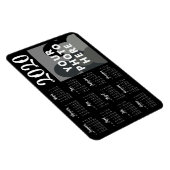 カスタムPhoto 2020カレンダー磁石テンプレート |黒 マグネット (右側)