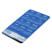 カスタムPhoto 2021カレンダー |ホワイト文字ポートレート マグネット (左側)