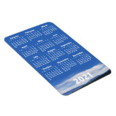 カスタムPhoto 2021カレンダー |ホワイト文字ポートレート マグネット (右側)