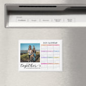 カスタムPhoto 2025カレンダー マグネット (インサイチュ (食洗機))