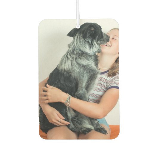 カスタムPhoto Air Freshener with Your Petsデザイン カーエアーフレッシュナー (正面)
