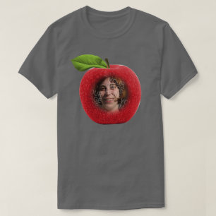 カスタムPhoto Apple顔 Tシャツ