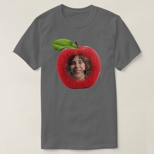 カスタムPhoto Apple顔 Tシャツ (デザイン正面)