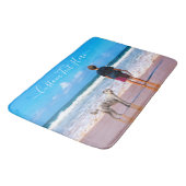 カスタムPhoto Bath Matお客様の写真とお気に入りの文字 バスマット (アングル)