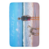 カスタムPhoto Bath Matお客様の写真とお気に入りの文字 バスマット (正面縦)