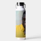 カスタムPhoto Bestiesスクリプトフレンド ウォーターボトル (正面)