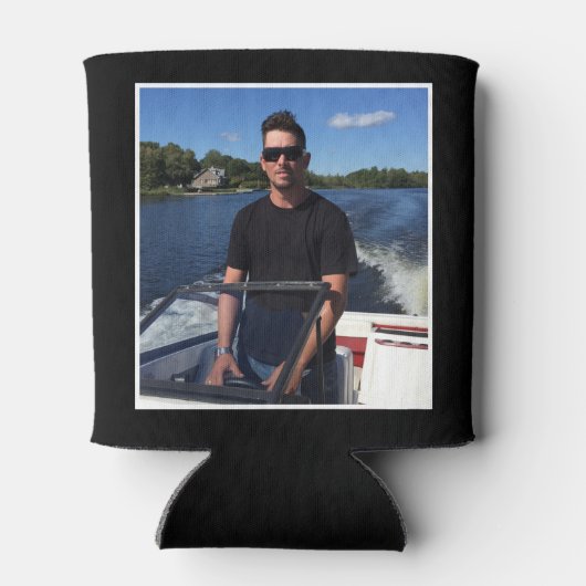 カスタムPhoto Birthday Party Favite Picパーソナライズされた 缶クーラー (裏面)