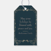 カスタムPhoto Buon Nataleフラグイタリアンクリスマス ギフトタグ (裏面)