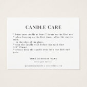 カスタムPhoto Candleスクリプ気にトサンキューカード (裏面)