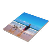 カスタムPhoto Ceramic Tileギフトのパーソナライズされた タイル (側面)