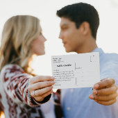 カスタムPhoto Christian'結婚 S Thank Youポストカード ポストカード