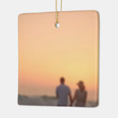 カスタムPhoto Christmas セラミックオーナメント (左)