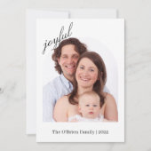 カスタムPhoto Christmas Card |写真モダンカード 招待状 (正面)