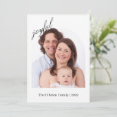 カスタムPhoto Christmas Card |写真モダンカード 招待状 (スタンド正面)