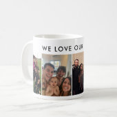 カスタムPhoto Coffee Mug, パーソナライズされた Gift for Fam コーヒーマグカップ (正面左)