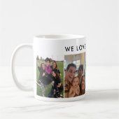 カスタムPhoto Coffee Mug, パーソナライズされた Gift for Fam コーヒーマグカップ (左)