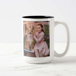 カスタムPhoto Coffee Mug – 友人、家族のための贈り物 ツートーンマグカップ