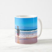 カスタムPhoto Coffee Mug Your own デザインwith Pet コーヒーマグカップ (正面右)