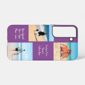 カスタムPhoto Collage文字名家族の写真 Samsung Galaxyケース (裏面横)