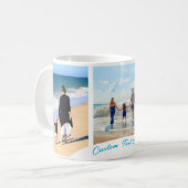 カスタムPhoto Collage文字Magあなたの家族の写真 コーヒーマグカップ (正面左)
