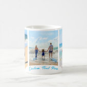 カスタムPhoto Collage文字Magあなたの家族の写真 コーヒーマグカップ (中央)